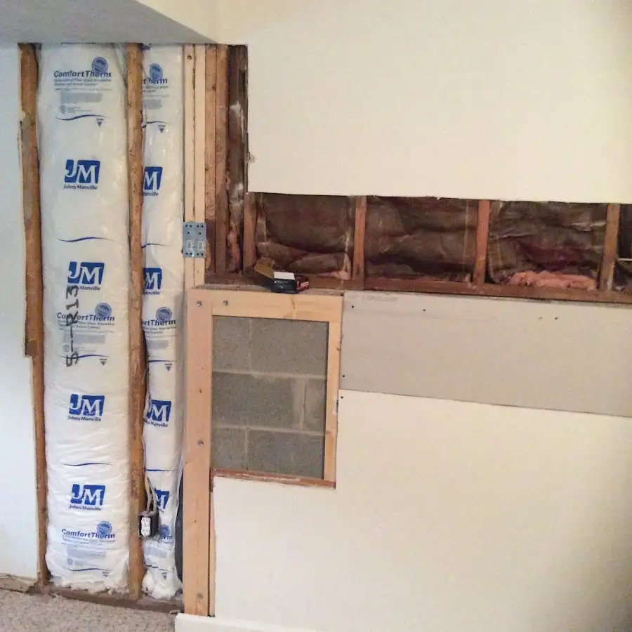 Wall insulation replacement during Contents Cleaning & Restoration in East Chicago